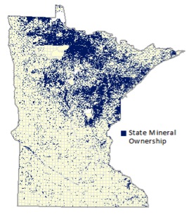 Map of mineral ownership