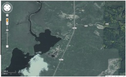 satellite view of snowshoe resort