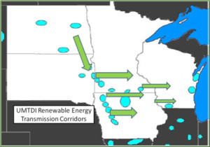 Wind energy moves from west to east.