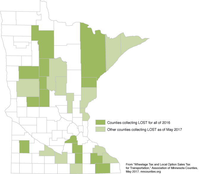 Local option sales and use tax and wheelage tax, 2016