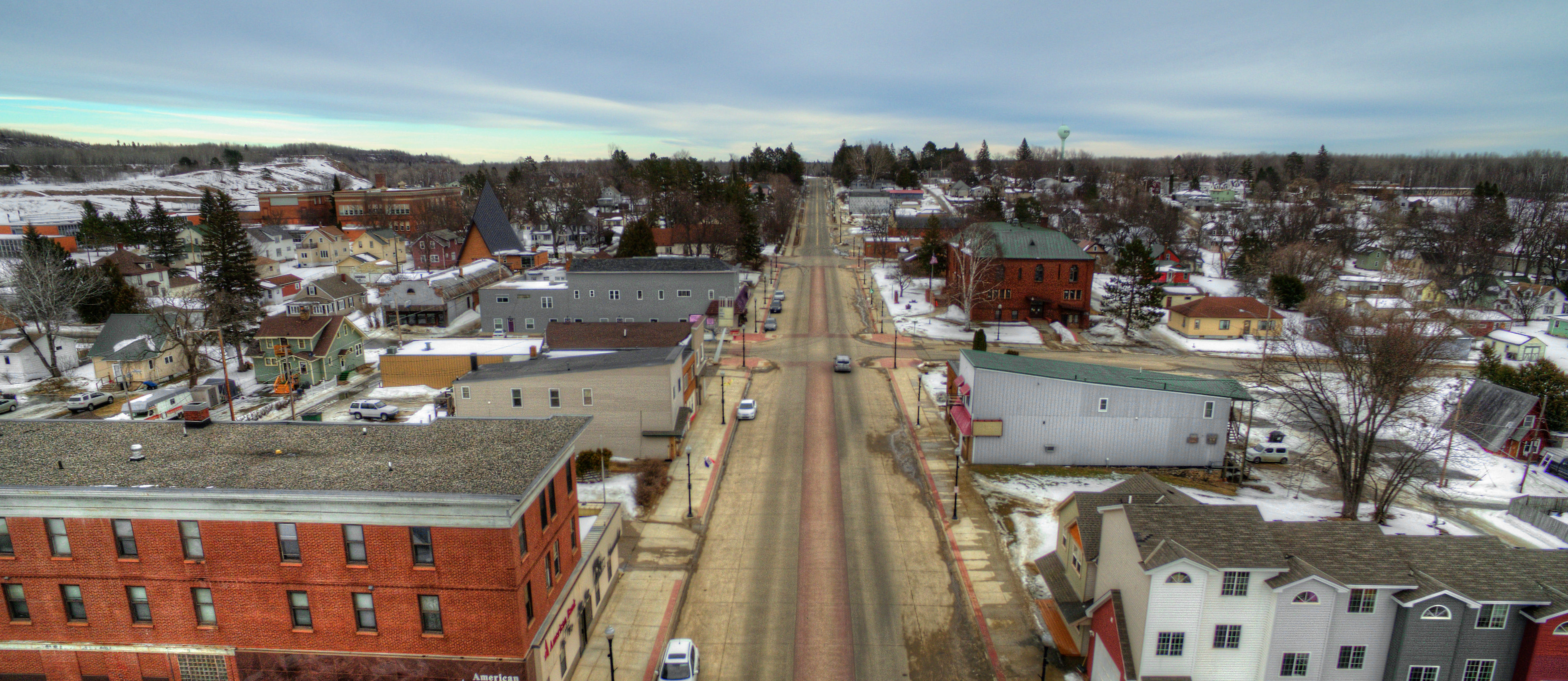 Main Street in a small town